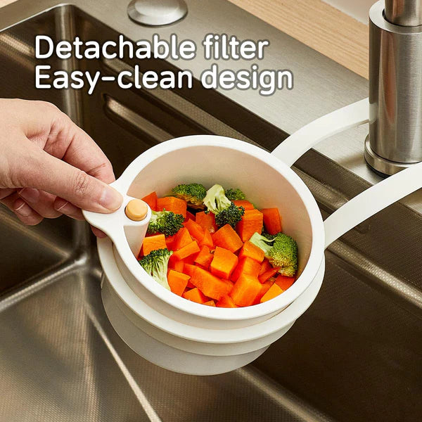 SmartDrain Kitchen Sink Strainer Basket – Easy Food Waste Separation