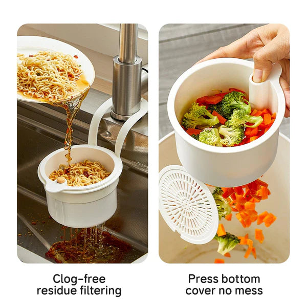 SmartDrain Kitchen Sink Strainer Basket – Easy Food Waste Separation