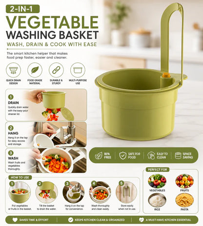 SmartDrain Kitchen Sink Strainer Basket – Easy Food Waste Separation