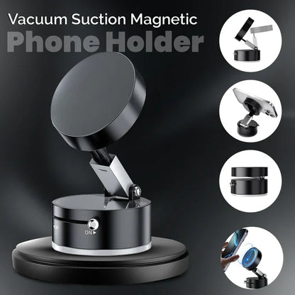 PowerLock Magnetic Suction Phone Holder – Foldable & 360° Adjustable