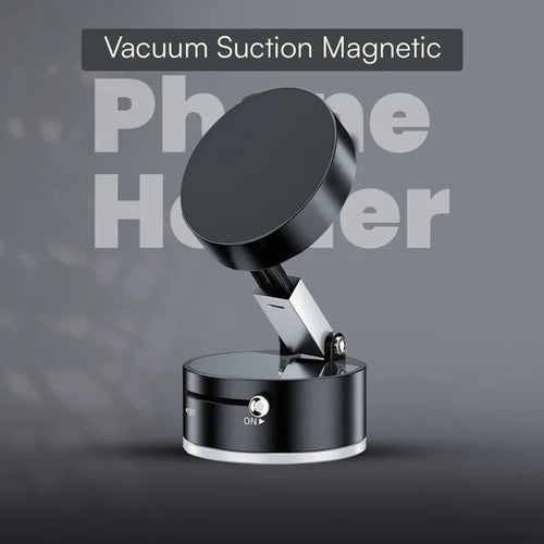 PowerLock Magnetic Suction Phone Holder – Foldable & 360° Adjustable