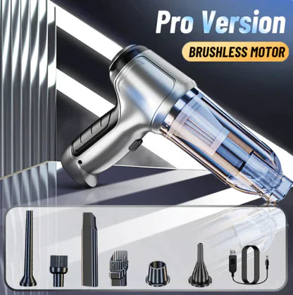 TurboClean Cordless Car Vacuum – Powerful Deep Cleaning