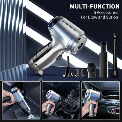 TurboClean Cordless Car Vacuum – Powerful Deep Cleaning